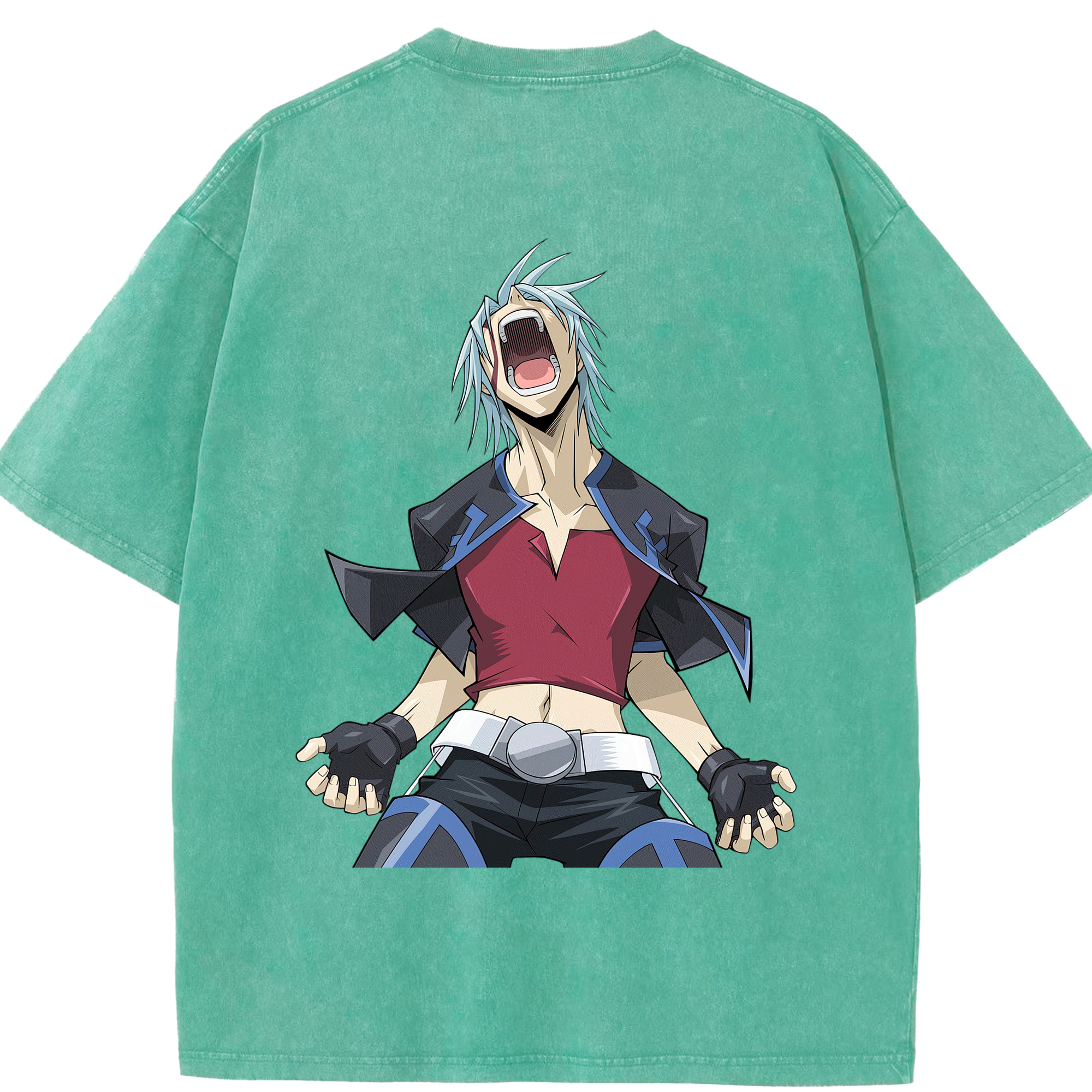 （画像用） 遊☆戯☆王 Yu-Gi-Oh! 綿100% ヴィンテージ風 半袖Tシャツ（背面プリント）
